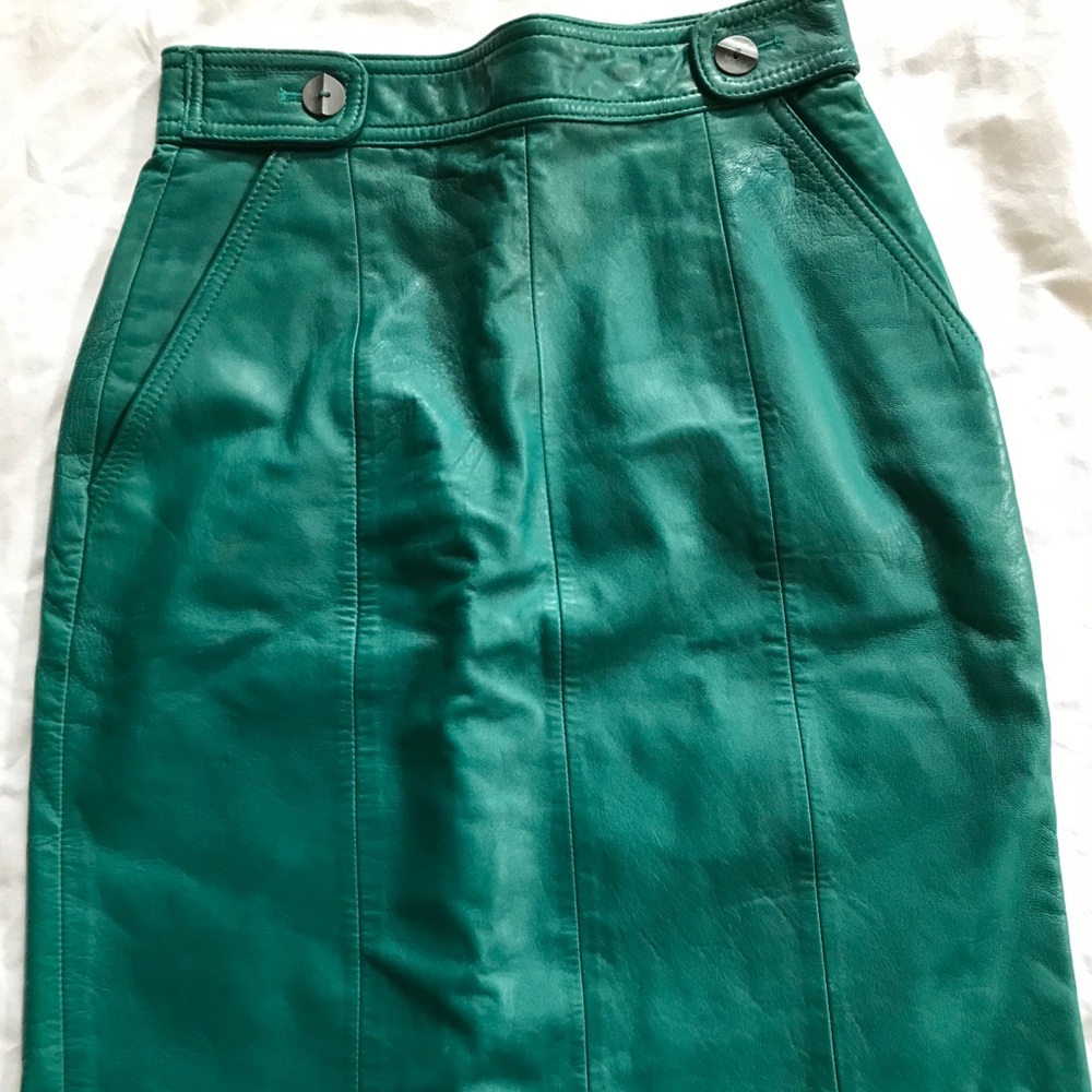 Beautiful leather skirt